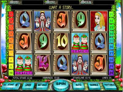 Alice In Wonderland Fruit Machine